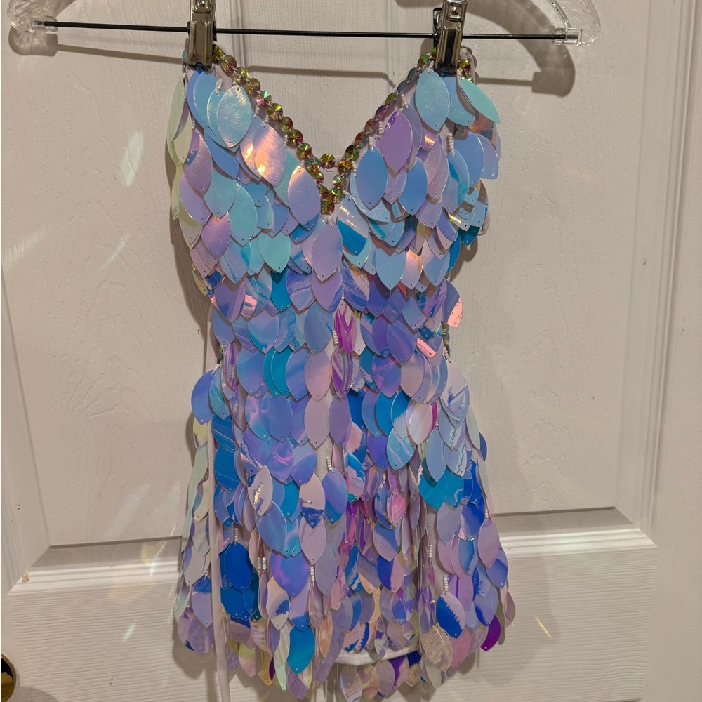 Glamour Iridescent Sequin Dance Costume
